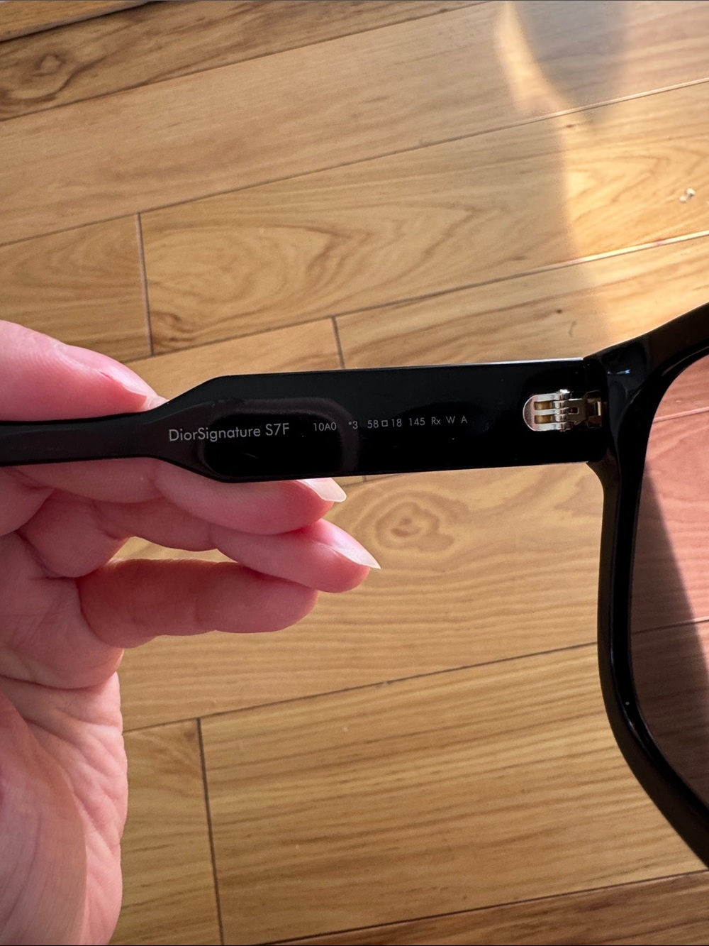 Dior Black Sunglasses with Gold Logo Accent - Picture 4 of 4